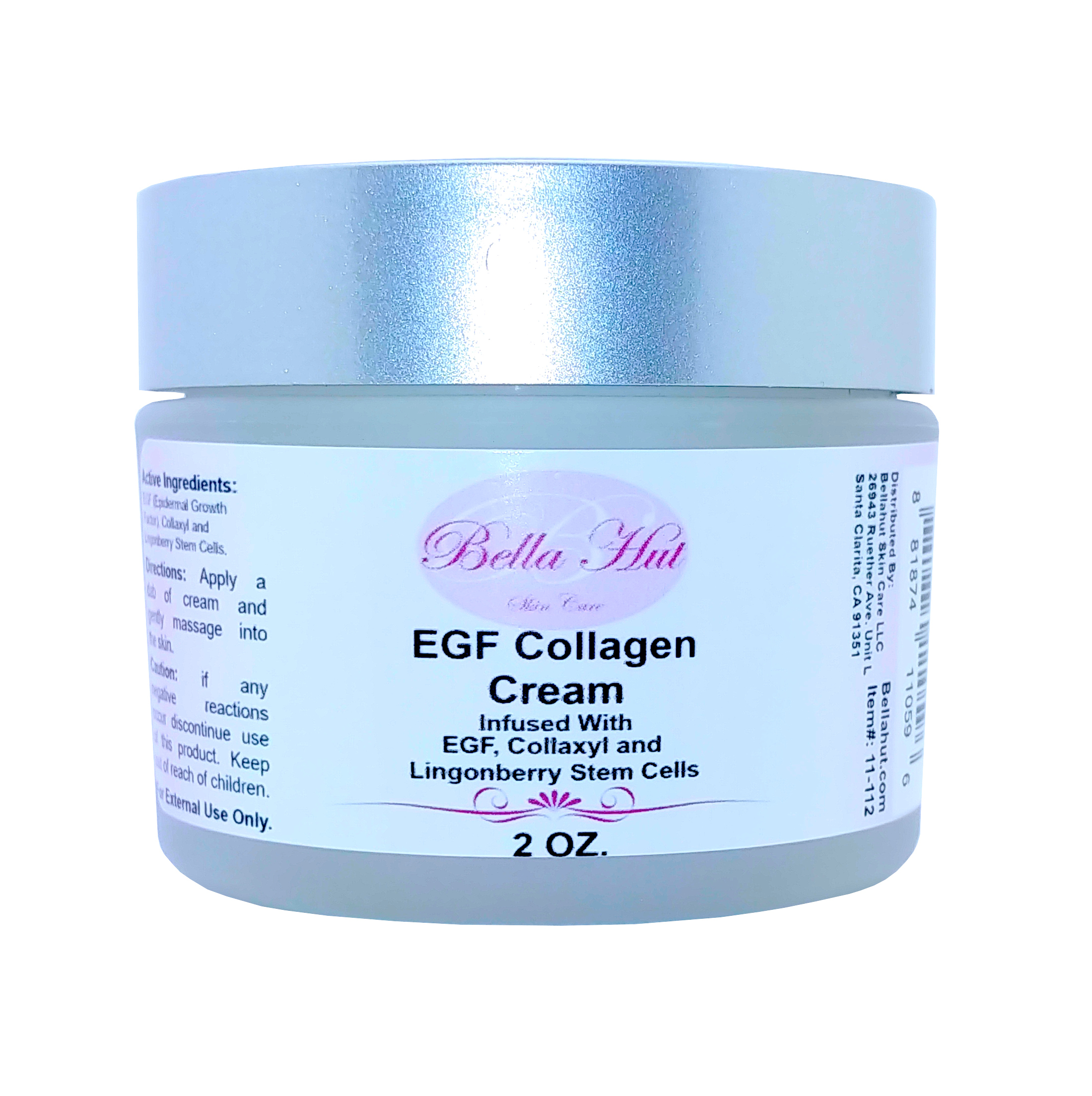 Bellahut's EGF Collagen Cream with Collaxyl, EGF and Lingostem Stem Cells Active Peptides