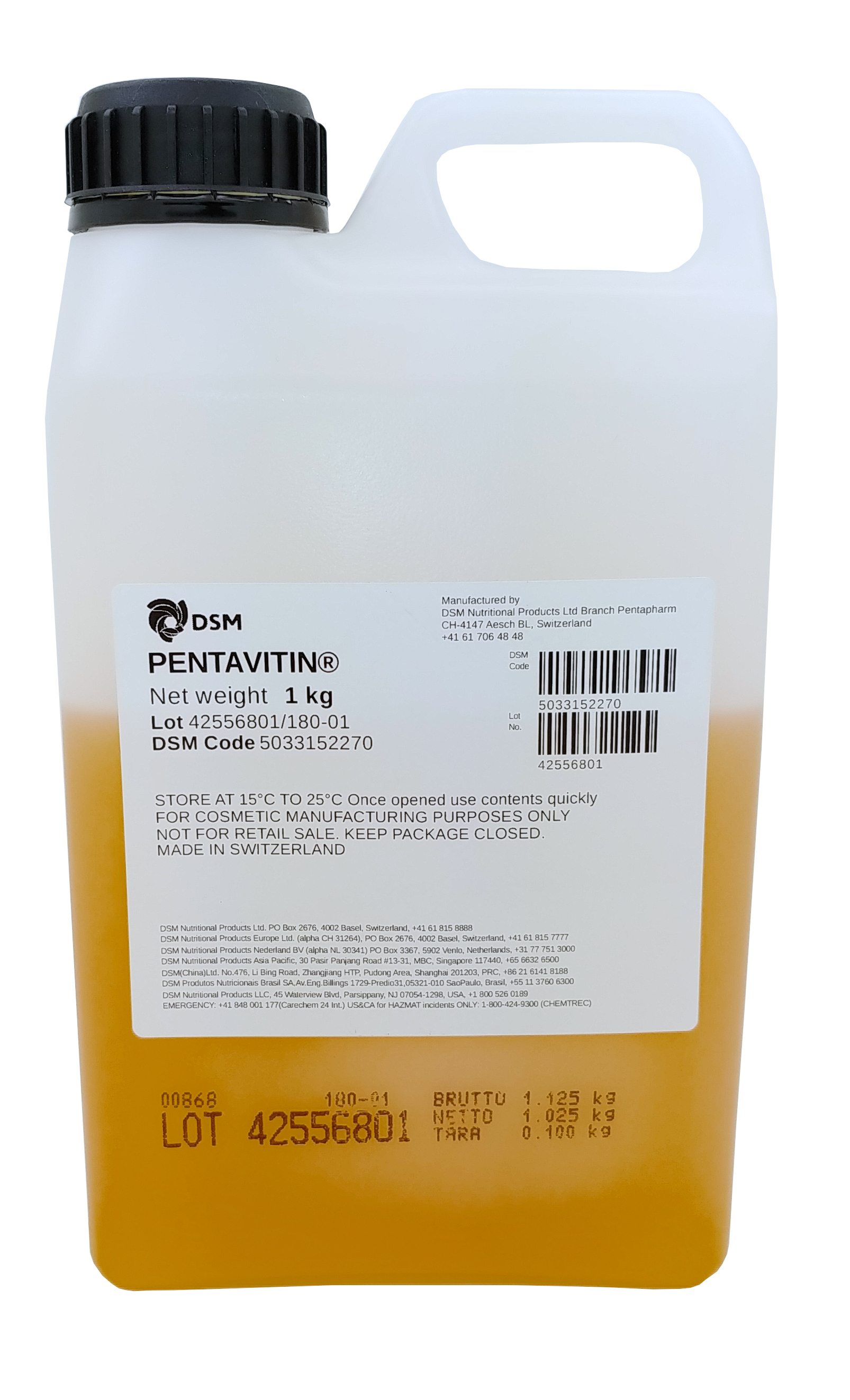 Pure Pentavitin peptide additive for mixing cream or serum