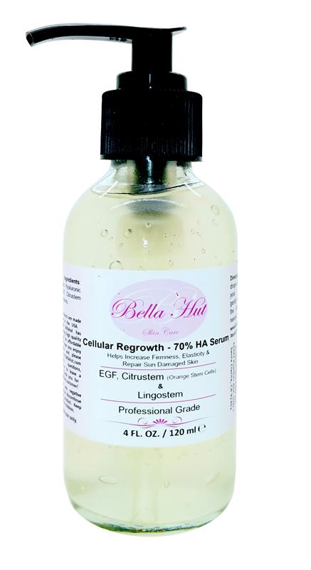 /Cellular Regrowth 70% Hyaluronic Acid with EGF, Citrustem™ And Lingostem™ that increases firmness and increases elastin
