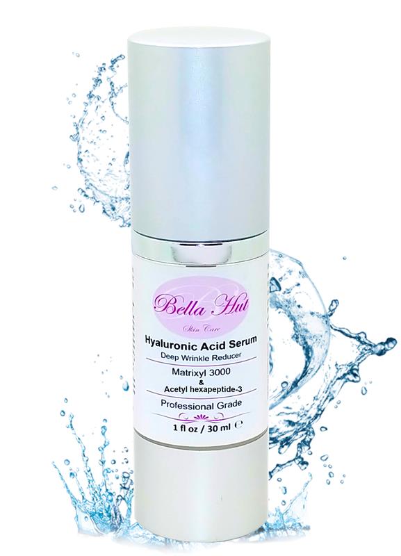 /100% Hyaluronic Acid Serum with Matrixyl 3000 and Acetyl hexapeptide-3 Wrinkle Reduction