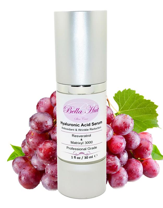 /100% Hyaluronic Acid Serum with Resveratrol Red Wine Polyphenols and Matrixyl 3000